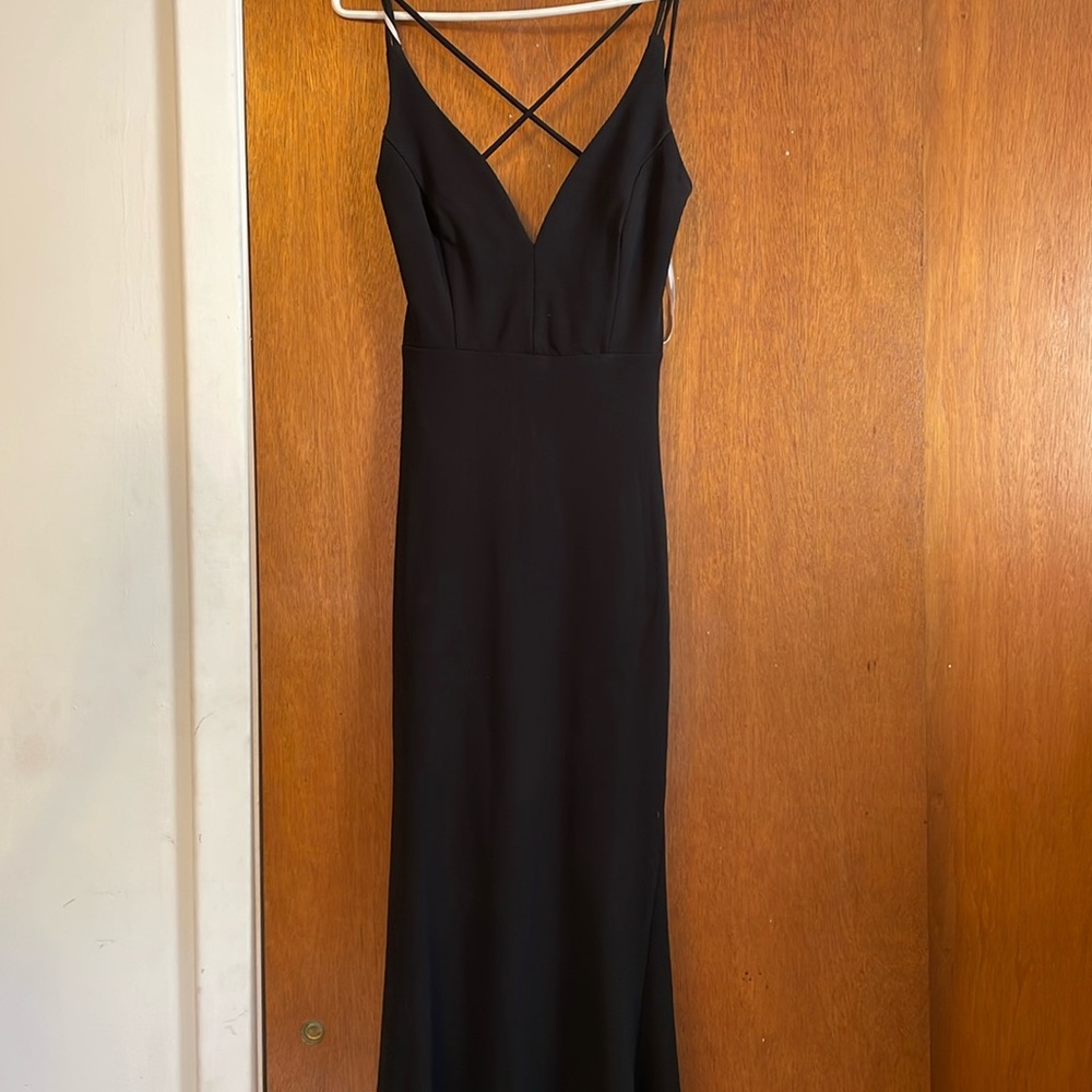 Black gown from lulus